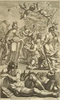 Picture 1 of 35 from Il claustro di S. Michele in Bosco di Bologna : dipinto dal famoso Lodovico Carracci, e da altri eccellenti maestri uscita dalla sua scola (1694), leaf 6