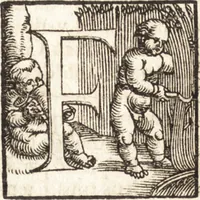 An illustration from Concilia omnia, tam generalia quam particularia : ab apostolorum temporibus in hunc vsque diem a sanctissimis patribus celebrata, & quorum acta literis mandata, ex vetustissimis diuersa[rum] regionu[m] bibliothecis haberi potuere, his duobus tomis continentur : tomvs primvs ea recenset concilia, quae a beato Petro apostolo vsq[ue] ad Iohanne[m] huius nominis papam secundu[m] seruata inuenimus : quo[rum] ordinem & nomina si quis accuratius desideret, versa pagina indicabit (1538)