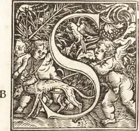 An illustration from Concilia omnia, tam generalia quam particularia : ab apostolorum temporibus in hunc vsque diem a sanctissimis patribus celebrata, & quorum acta literis mandata, ex vetustissimis diuersa[rum] regionu[m] bibliothecis haberi potuere, his duobus tomis continentur : tomvs primvs ea recenset concilia, quae a beato Petro apostolo vsq[ue] ad Iohanne[m] huius nominis papam secundu[m] seruata inuenimus : quo[rum] ordinem & nomina si quis accuratius desideret, versa pagina indicabit (1538)
