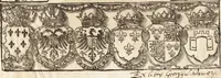 An illustration from Concilia omnia, tam generalia quam particularia : ab apostolorum temporibus in hunc vsque diem a sanctissimis patribus celebrata, & quorum acta literis mandata, ex vetustissimis diuersa[rum] regionu[m] bibliothecis haberi potuere, his duobus tomis continentur : tomvs primvs ea recenset concilia, quae a beato Petro apostolo vsq[ue] ad Iohanne[m] huius nominis papam secundu[m] seruata inuenimus : quo[rum] ordinem & nomina si quis accuratius desideret, versa pagina indicabit (1538)