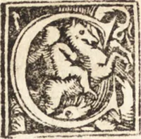 An illustration from Concilia omnia, tam generalia quam particularia : ab apostolorum temporibus in hunc vsque diem a sanctissimis patribus celebrata, & quorum acta literis mandata, ex vetustissimis diuersa[rum] regionu[m] bibliothecis haberi potuere, his duobus tomis continentur : tomvs primvs ea recenset concilia, quae a beato Petro apostolo vsq[ue] ad Iohanne[m] huius nominis papam secundu[m] seruata inuenimus : quo[rum] ordinem & nomina si quis accuratius desideret, versa pagina indicabit (1538)