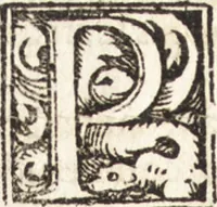 An illustration from Concilia omnia, tam generalia quam particularia : ab apostolorum temporibus in hunc vsque diem a sanctissimis patribus celebrata, & quorum acta literis mandata, ex vetustissimis diuersa[rum] regionu[m] bibliothecis haberi potuere, his duobus tomis continentur : tomvs primvs ea recenset concilia, quae a beato Petro apostolo vsq[ue] ad Iohanne[m] huius nominis papam secundu[m] seruata inuenimus : quo[rum] ordinem & nomina si quis accuratius desideret, versa pagina indicabit (1538)
