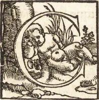 An illustration from Concilia omnia, tam generalia quam particularia : ab apostolorum temporibus in hunc vsque diem a sanctissimis patribus celebrata, & quorum acta literis mandata, ex vetustissimis diuersa[rum] regionu[m] bibliothecis haberi potuere, his duobus tomis continentur : tomvs primvs ea recenset concilia, quae a beato Petro apostolo vsq[ue] ad Iohanne[m] huius nominis papam secundu[m] seruata inuenimus : quo[rum] ordinem & nomina si quis accuratius desideret, versa pagina indicabit (1538)