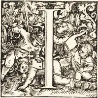 An illustration from Concilia omnia, tam generalia quam particularia : ab apostolorum temporibus in hunc vsque diem a sanctissimis patribus celebrata, & quorum acta literis mandata, ex vetustissimis diuersa[rum] regionu[m] bibliothecis haberi potuere, his duobus tomis continentur : tomvs primvs ea recenset concilia, quae a beato Petro apostolo vsq[ue] ad Iohanne[m] huius nominis papam secundu[m] seruata inuenimus : quo[rum] ordinem & nomina si quis accuratius desideret, versa pagina indicabit (1538)