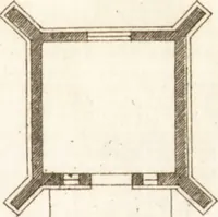 An illustration from The country gentleman's pocket companion, and builder's assistant, for rural decorative architecture : containing, thirty-two new designs, plans and elevations of alcoves, floats, temples, summer-houses, lodges, huts, grotto's, &c. in the Augustine, Gothick and Chinese taste, with proper directions annexed : also the exact estimate of their several amounts, which are from twenty-five to one hundred pounds, and most of them portable : correctly engraved on twenty-five copper plates (1753)