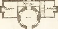 Picture 26 of 31 from The country gentleman's pocket companion, and builder's assistant, for rural decorative architecture : containing, thirty-two new designs, plans and elevations of alcoves, floats, temples, summer-houses, lodges, huts, grotto's, &c. in the Augustine, Gothick and Chinese taste, with proper directions annexed : also the exact estimate of their several amounts, which are from twenty-five to one hundred pounds, and most of them portable : correctly engraved on twenty-five copper plates (1753), leaf 56