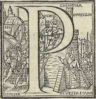 Picture 94 of 103 from Cremona fedelissima citta et nobilissima colonia de Romani : rappresentata in disegno col svo contado et illvstrata d'vna breve historia delle cose piv notabili appartenenti ad essa et de i ritratti natvrali de dvchi et dvchesse di Milano e compendio delle lor vite (1585), leaf 218