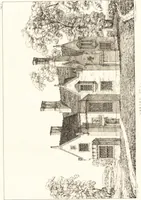 An illustration from Designs for parsonage houses, alms houses, etc., etc. : with examples of gables, and other curious remains of old English architecture (1827)