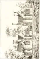 An illustration from Designs for parsonage houses, alms houses, etc., etc. : with examples of gables, and other curious remains of old English architecture (1827)