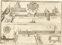 An illustration from El devoto peregrino y viage de Tierra Santa (1664)