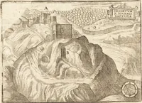An illustration from El devoto peregrino y viage de Tierra Santa (1664)