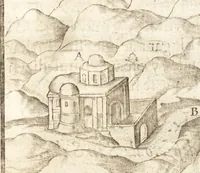 An illustration from El devoto peregrino y viage de Tierra Santa (1664)