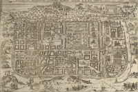 An illustration from El devoto peregrino y viage de Tierra Santa (1664)