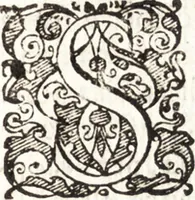 An illustration from Discorsi del signor Torqvto Tasso dell'arte poetica, et in particolare del poema heroico : et insieme il primo libro delle lettere scritte à diuersi suoi amici : lequali, oltra la famigliarità, sono ripiene di molti concetti & auertimenti poetici à dichiaratione d'alcuni luoghi della sua Gierusalemme liberata : gli vni e l'altre scritte nel tempo, ch'egli compose detto suo poema : non piu stampati (1587)