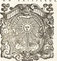 An illustration from Discorsi del signor Torqvto Tasso dell'arte poetica, et in particolare del poema heroico : et insieme il primo libro delle lettere scritte à diuersi suoi amici : lequali, oltra la famigliarità, sono ripiene di molti concetti & auertimenti poetici à dichiaratione d'alcuni luoghi della sua Gierusalemme liberata : gli vni e l'altre scritte nel tempo, ch'egli compose detto suo poema : non piu stampati (1587)