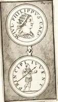 An illustration from Dissertatio de ortu et interitu Imperii Romani : qua examinatur nobilis illa, ut eam vocat merito summus Grotius, cum apud historicos, tum etiam JCtos tractata quaestio, anea, quae olim fuerint Romani Imperii, jam sint Germanici regni, propter translationem Imperii Romani in Carolum M. factam, vel an nulla translatio ejusmodi facta, sed, populo Romano eodem hodie, qui olim fuit, penes eundem quoque imperium mansisse dicendum, tanquam penes corpus, in quo esset ac viveret (1698)