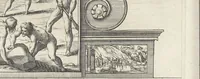 An illustration from Eloges et discours sur la triomphante reception du roy en sa ville de Paris, apres la reduction de la Rochelle : accompagnez des figures, tant des arcs de triomphe que des autres preparatifs (1629)