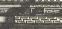 Picture 4 of 4 from Das erst Buch, gemacht avff de zvvey Colommen Dorica vnd Ionica [graphic] : sampt iren podien, bases, cornicen, capitelen, architraben, phrisen vnd coronamenten, eyn jede inn drey manieren gezieret vnd getailet ... gezogen auss dem berumpten Architecten Vitruuio ... (1565), leaf 69