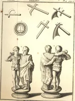 An illustration from Explication de divers monumens singuliers, qui ont rapport a la religion des plus anciens peuples : avec l'examen de la derniere edition des ouvrages de S. Jerôme, & un traité sur l'astrologie judiciaire : ouvrage enrichi de figures en taille-douce (1739)