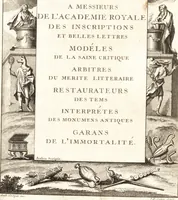 An illustration from Explication de divers monumens singuliers, qui ont rapport a la religion des plus anciens peuples : avec l'examen de la derniere edition des ouvrages de S. Jerôme, & un traité sur l'astrologie judiciaire : ouvrage enrichi de figures en taille-douce (1739)