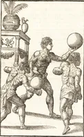 An illustration from Hieronymi Mercurialis Foroliviensis De arte gymnastica libri sex : in quibus exercitationum omnium vetustarum genera, loca, modi, facultates, & quidquid denique ad corporis humani exercitationes pertinet diligenter explicatur (1672)