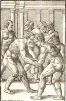 An illustration from Hieronymi Mercurialis Foroliviensis De arte gymnastica libri sex : in quibus exercitationum omnium vetustarum genera, loca, modi, facultates, & quidquid denique ad corporis humani exercitationes pertinet diligenter explicatur (1672)