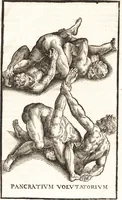 Picture 19 of 39 from Hieronymi Mercurialis Foroliviensis De arte gymnastica libri sex : in quibus exercitationum omnium vetustarum genera, loca, modi, facultates, & quidquid denique ad corporis humani exercitationes pertinet diligenter explicatur (1672), leaf 166