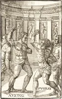 An illustration from Hieronymi Mercurialis Foroliviensis De arte gymnastica libri sex : in quibus exercitationum omnium vetustarum genera, loca, modi, facultates, & quidquid denique ad corporis humani exercitationes pertinet diligenter explicatur (1672)
