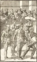 An illustration from Hieronymi Mercurialis Foroliviensis De arte gymnastica libri sex : in quibus exercitationum omnium vetustarum genera, loca, modi, facultates, & quidquid denique ad corporis humani exercitationes pertinet diligenter explicatur (1672)
