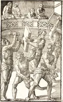 Picture 29 of 39 from Hieronymi Mercurialis Foroliviensis De arte gymnastica libri sex : in quibus exercitationum omnium vetustarum genera, loca, modi, facultates, & quidquid denique ad corporis humani exercitationes pertinet diligenter explicatur (1672), leaf 192