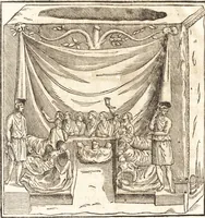 An illustration from Hieronymi Mercurialis Foroliviensis De arte gymnastica libri sex : in quibus exercitationum omnium vetustarum genera, loca, modi, facultates, & quidquid denique ad corporis humani exercitationes pertinet diligenter explicatur (1672)