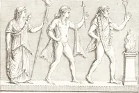 An illustration from Histoire de l'art chez les anciens (1789)