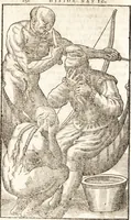 Picture 12 of 19 from Historia navigationis in Brasiliam quae et America dicitvr : qua describitvr avthoris navigatio, quaeque in mari vidit memoriae prodenda, Villagagnonis in America gesta : Brasiliensium victus & mores, à nostris admodum alieni, cum eorum linguae dialogo : animalia etiam, arbores atque herbae, reliquaque singularia & nobis penitus incognita (1594), leaf 329