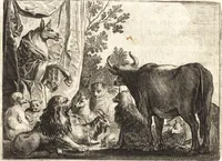 Picture 38 of 89 from Ian vander Veens Zinne-beelden, oft, Adams appel : verciert met seer aerdige const-plaeten : mitsgaders syne oude ende nieuwe ongemeene Bruydt-lofs, ende Zege-zangen (1642), leaf 169