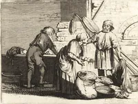 An illustration from Ian vander Veens Zinne-beelden, oft, Adams appel : verciert met seer aerdige const-plaeten : mitsgaders syne oude ende nieuwe ongemeene Bruydt-lofs, ende Zege-zangen (1642)