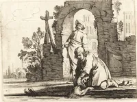 An illustration from Ian vander Veens Zinne-beelden, oft, Adams appel : verciert met seer aerdige const-plaeten : mitsgaders syne oude ende nieuwe ongemeene Bruydt-lofs, ende Zege-zangen (1642)