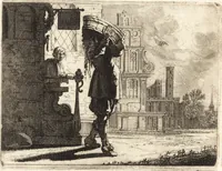 Picture 24 of 89 from Ian vander Veens Zinne-beelden, oft, Adams appel : verciert met seer aerdige const-plaeten : mitsgaders syne oude ende nieuwe ongemeene Bruydt-lofs, ende Zege-zangen (1642), leaf 95