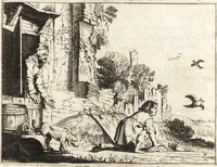 Picture 26 of 84 from Ian vander Veens Zinne-beelden, oft, Adams appel : verciert met seer aerdige const-plaeten : mitsgaders syne oude ende nieuwe ongemeene Bruydt-lofs, ende Zege-zangen (1642), leaf 117