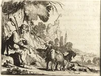 An illustration from Ian vander Veens Zinne-beelden, oft, Adams appel : verciert met seer aerdige const-plaeten : mitsgaders syne oude ende nieuwe ongemeene Bruydt-lofs, ende Zege-zangen (1642)
