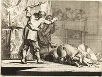 Picture 39 of 84 from Ian vander Veens Zinne-beelden, oft, Adams appel : verciert met seer aerdige const-plaeten : mitsgaders syne oude ende nieuwe ongemeene Bruydt-lofs, ende Zege-zangen (1642), leaf 195