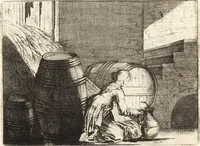 An illustration from Ian vander Veens Zinne-beelden, oft, Adams appel : verciert met seer aerdige const-plaeten : mitsgaders syne oude ende nieuwe ongemeene Bruydt-lofs, ende Zege-zangen (1642)