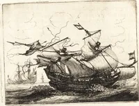 An illustration from Ian vander Veens Zinne-beelden, oft, Adams appel : verciert met seer aerdige const-plaeten : mitsgaders syne oude ende nieuwe ongemeene Bruydt-lofs, ende Zege-zangen (1642)