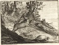 An illustration from Ian vander Veens Zinne-beelden, oft, Adams appel : verciert met seer aerdige const-plaeten : mitsgaders syne oude ende nieuwe ongemeene Bruydt-lofs, ende Zege-zangen (1642)