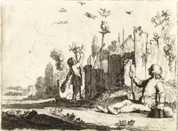Picture 11 of 84 from Ian vander Veens Zinne-beelden, oft, Adams appel : verciert met seer aerdige const-plaeten : mitsgaders syne oude ende nieuwe ongemeene Bruydt-lofs, ende Zege-zangen (1642), leaf 49