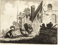 An illustration from Ian vander Veens Zinne-beelden, oft, Adams appel : verciert met seer aerdige const-plaeten : mitsgaders syne oude ende nieuwe ongemeene Bruydt-lofs, ende Zege-zangen (1642)