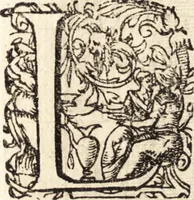 An illustration from Icones qvinqvaginta virorvm illustrium, doctrina & eruditione praestantium (1597)