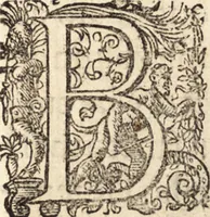 An illustration from Icones qvinqvaginta virorvm illustrium, doctrina & eruditione praestantium (1597)