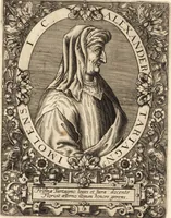 An illustration from Icones qvinqvaginta virorvm illustrium, doctrina & eruditione praestantium (1597)