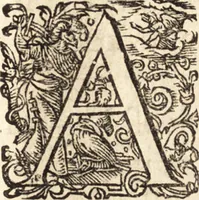 An illustration from Icones qvinqvaginta virorvm illustrium, doctrina & eruditione praestantium (1597)