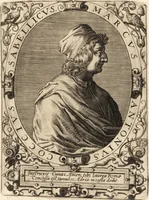 An illustration from Icones qvinqvaginta virorvm illustrium, doctrina & eruditione praestantium (1597)